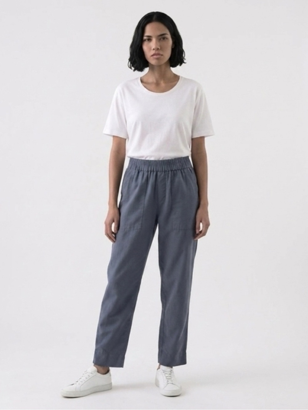 Womens Pact Organic Cotton and hemp blend elastic waist pull on pants size small